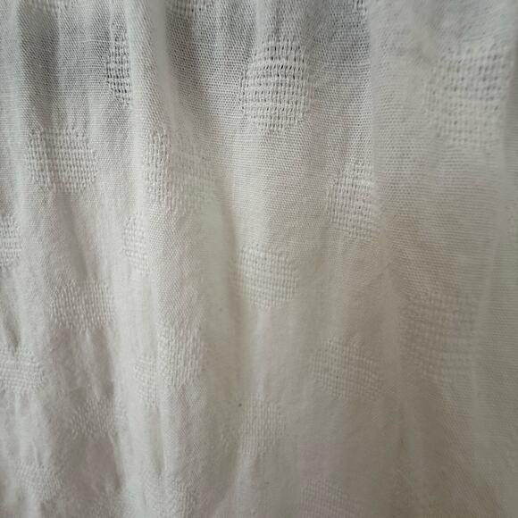 Luca Sz. Xs White Ruffled Puff Sleeve Blouse, Casual Babydoll Boho Flowy - Picture 5 of 5